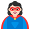 Woman Superhero- Light Skin Tone emoji on Microsoft